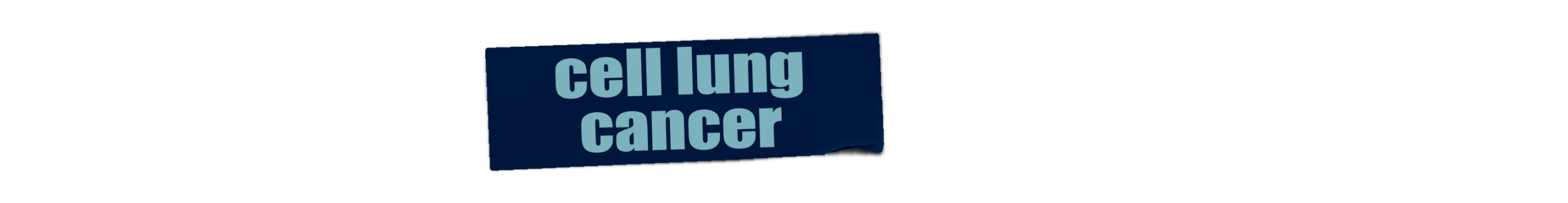 Small cell lung cancer matters